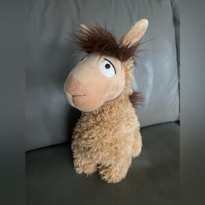 Adorable Tan Plush Llama Toy
